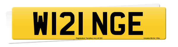 Registration number W121 NGE